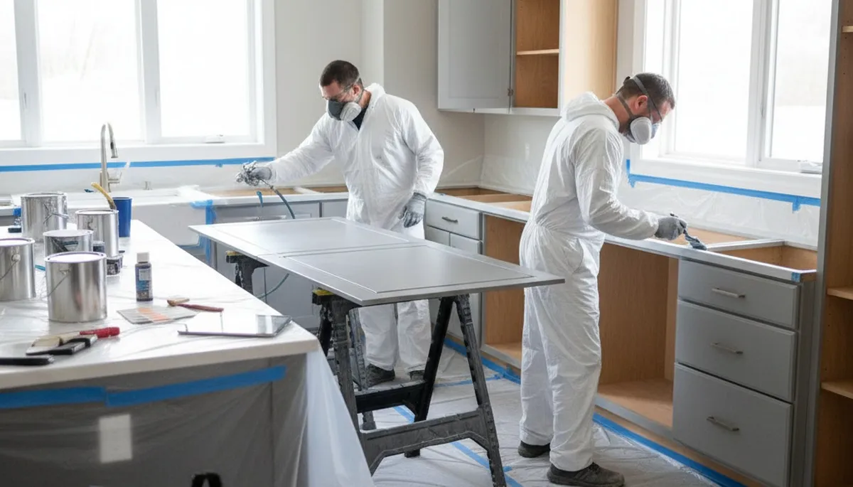 Cabinet painting in Andover, MA for durable, cost-effective kitchen cabinet updates