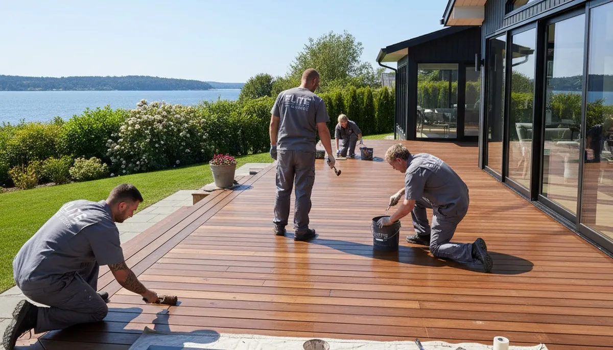 Professional deck painting in Andover, MA for durable, weather-resistant finish