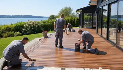 Professional deck painting in Andover, MA for durable, weather-resistant finish