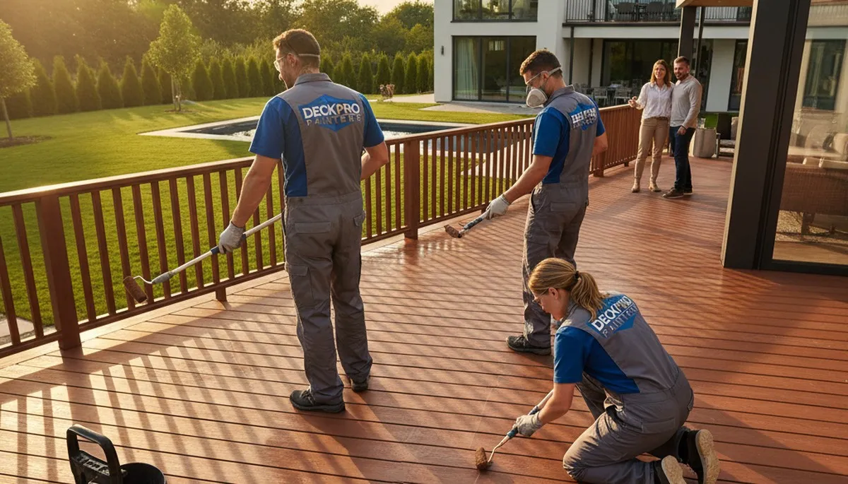 Professional deck painting in Andover, MA for durable, weather-resistant finish