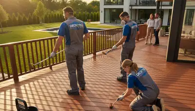 Professional deck painting in Andover, MA for durable, weather-resistant finish