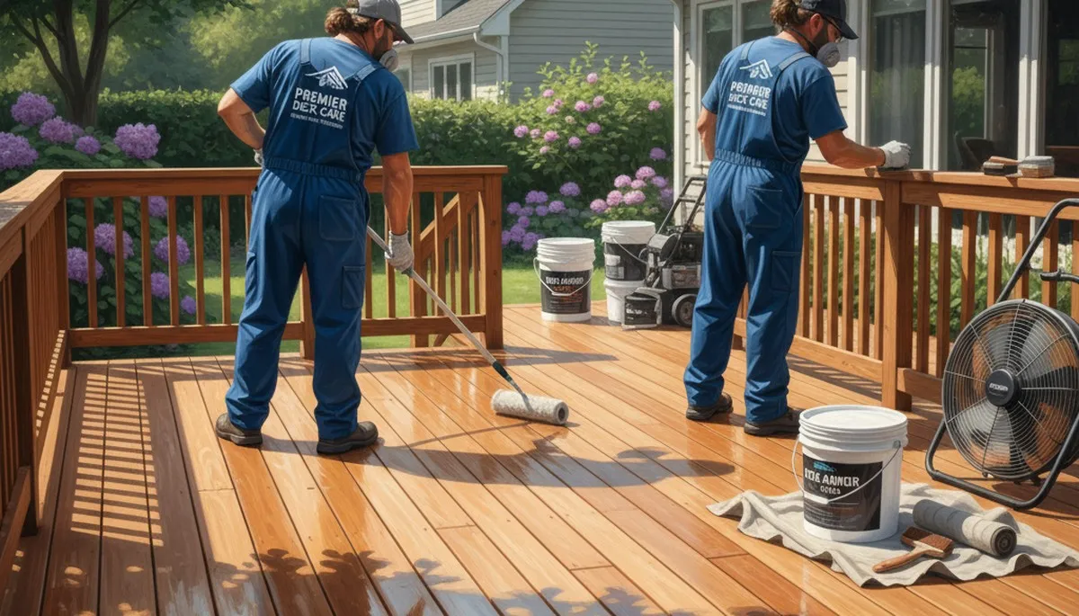 Professional deck sealing service in Andover, MA for wood protection and weather resistance