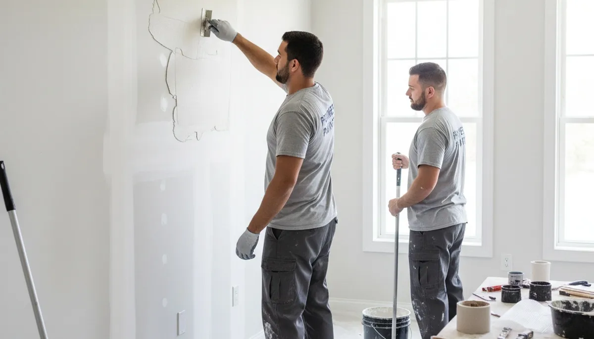 Drywall repair service in Andover, MA for cracks, holes, and water damage on residential walls