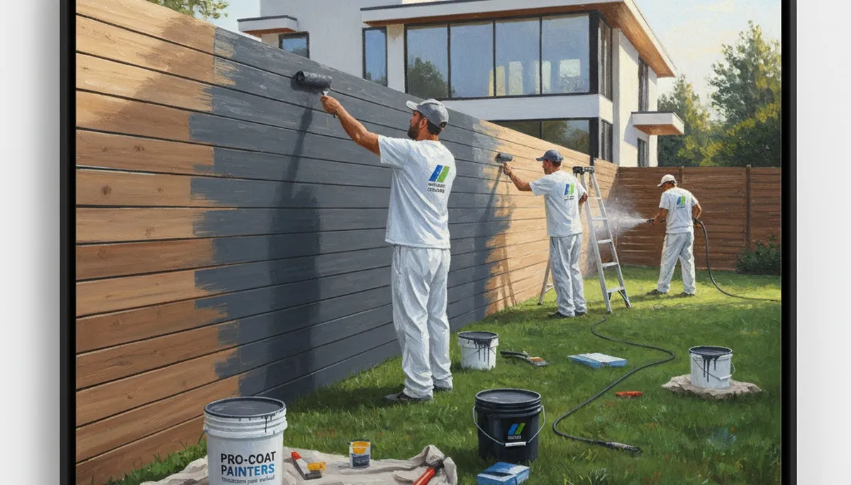 Fence painting in Andover, MA for durable New England weather protection and curb appeal