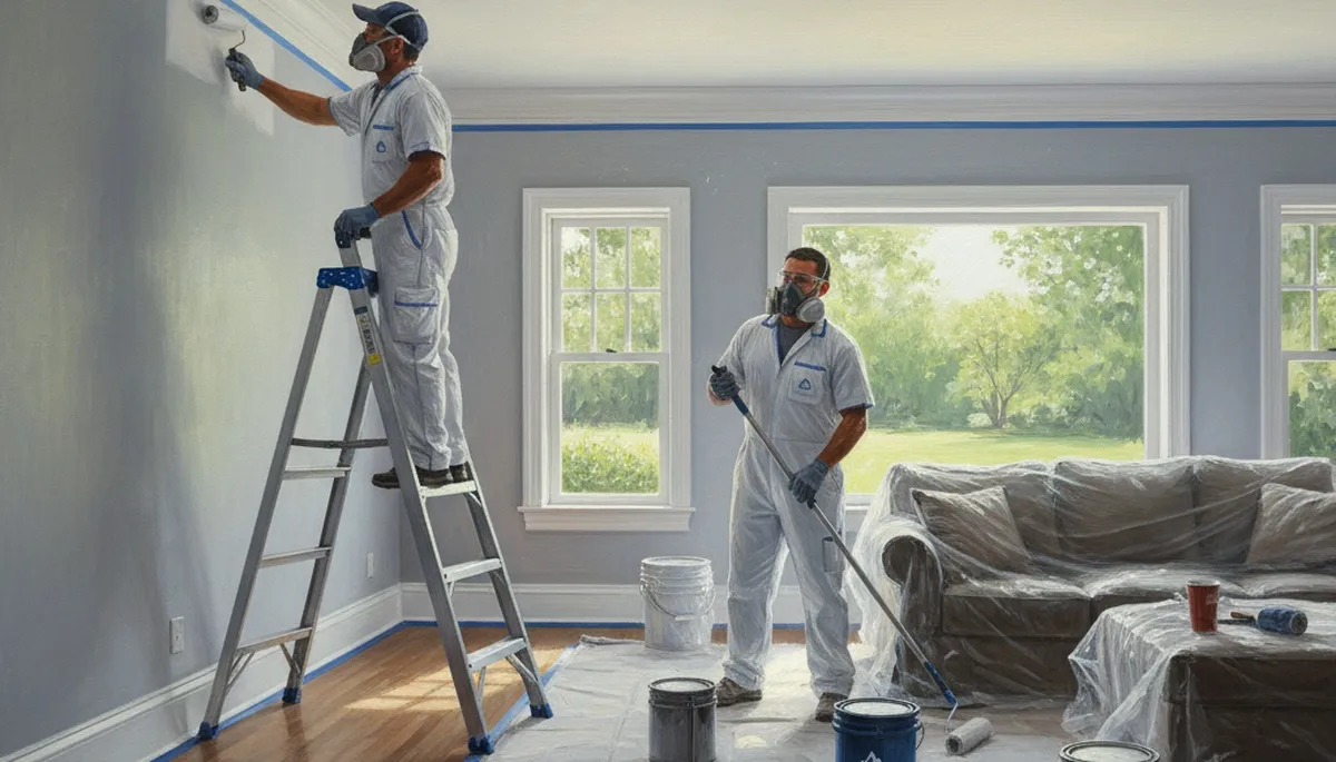 Interior house painting in Andover, MA by local color specialists for clean, durable room finishes