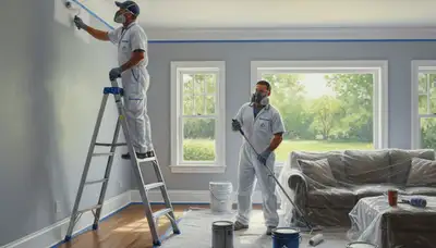 Interior house painting in Andover, MA by local color specialists for clean, durable room finishes