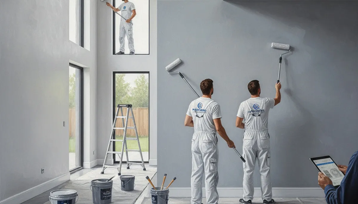 Interior house painting in Andover, MA by local painters with clean, durable finishes