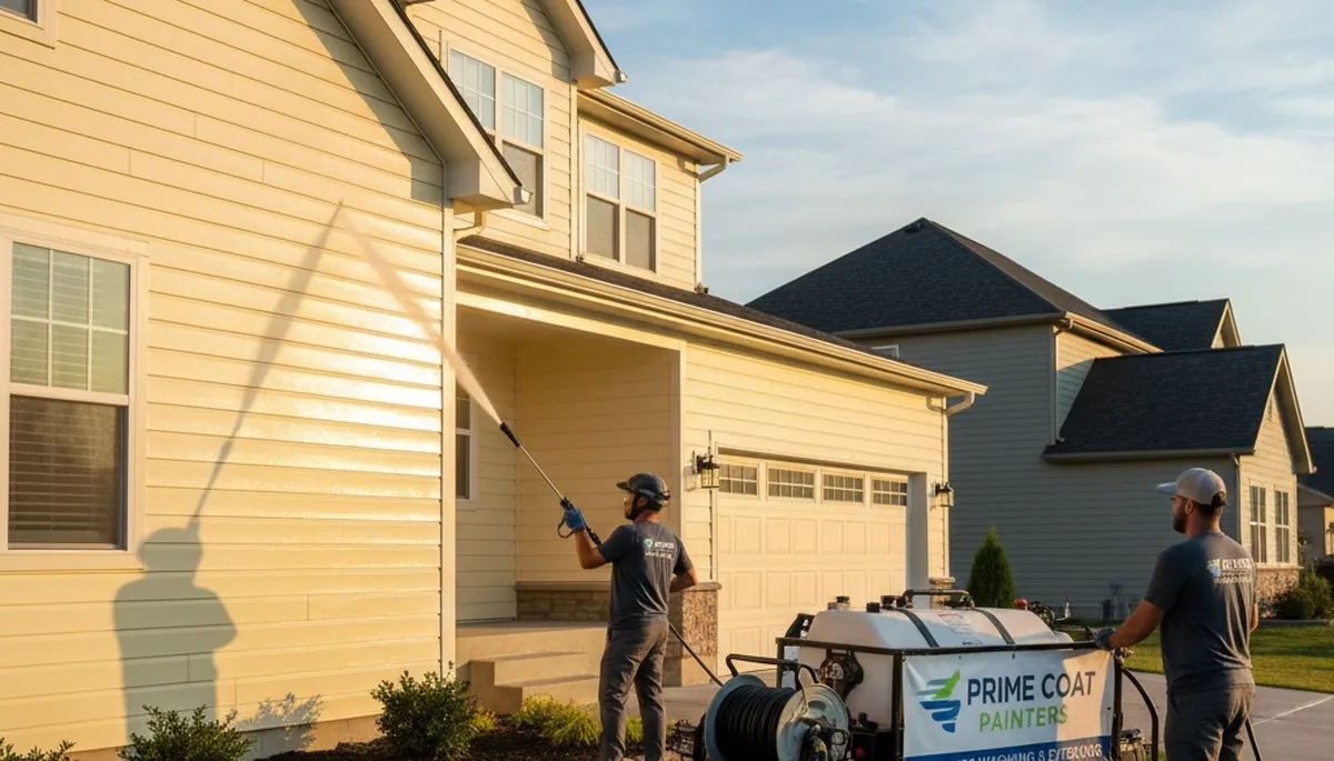 Andover, MA vinyl siding pressure cleaning for home exterior dirt and mildew removal