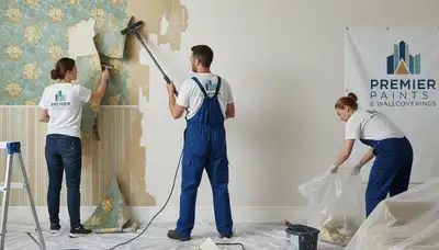 Wall and ceiling wallpaper removal service in Andover, MA by Andover Paint Pros